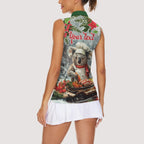 Personalised Koala Chef Christmas in July Women Sleeveless Polo Shirt