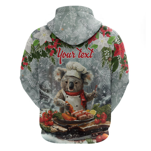 Personalised Koala Chef Christmas in July Zip Hoodie