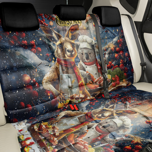Aussie Christmas Kangaroo and Koala Back Car Seat Cover
