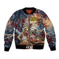 Personalised Aussie Christmas Kangaroo and Koala Bomber Jacket