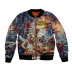 Personalised Aussie Christmas Kangaroo and Koala Bomber Jacket