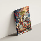 Aussie Christmas Kangaroo and Koala Canvas Wall Art