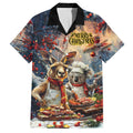 Personalised Aussie Christmas Kangaroo and Koala Family Matching Tank Maxi Dress and Hawaiian Shirt
