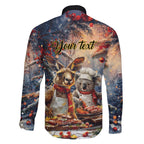 Personalised Aussie Christmas Kangaroo and Koala Family Matching Tank Maxi Dress and Hawaiian Shirt