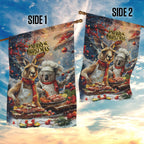 Aussie Christmas Kangaroo and Koala Garden Flag