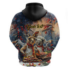 Personalised Aussie Christmas Kangaroo and Koala Hoodie