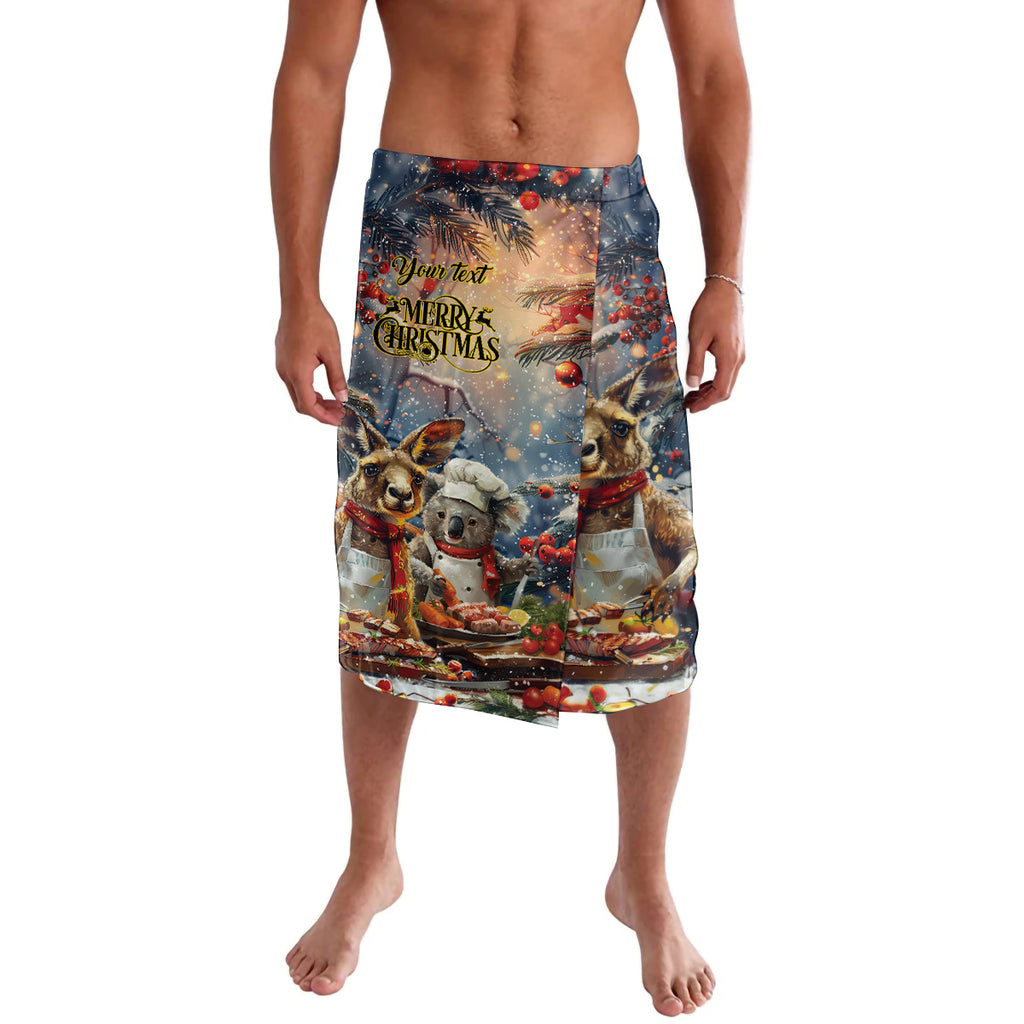 Personalised Aussie Christmas Kangaroo and Koala Lavalava
