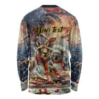 Personalised Aussie Christmas Kangaroo and Koala Long Sleeve Shirt