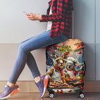 Aussie Christmas Kangaroo and Koala Luggage Cover