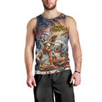 Personalised Aussie Christmas Kangaroo and Koala Men Tank Top