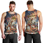 Personalised Aussie Christmas Kangaroo and Koala Men Tank Top