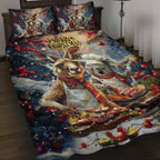 Aussie Christmas Kangaroo and Koala Quilt Bed Set
