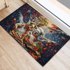 Aussie Christmas Kangaroo and Koala Rubber Doormat
