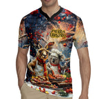 Personalised Aussie Christmas Kangaroo and Koala Rugby Jersey