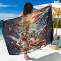 Aussie Christmas Kangaroo and Koala Sarong
