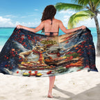 Aussie Christmas Kangaroo and Koala Sarong