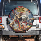 Aussie Christmas Kangaroo and Koala Spare Tire Cover