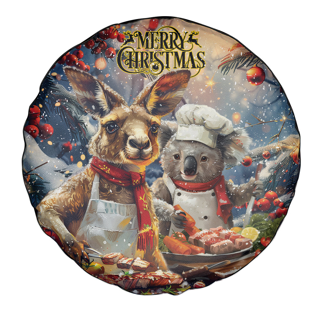 Aussie Christmas Kangaroo and Koala Spare Tire Cover
