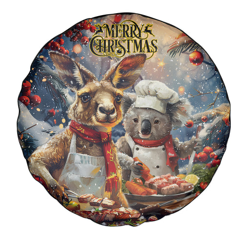Aussie Christmas Kangaroo and Koala Spare Tire Cover