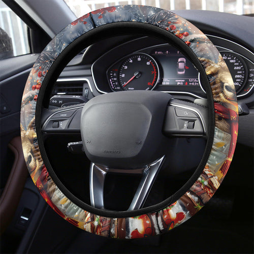 Aussie Christmas Kangaroo and Koala Steering Wheel Cover