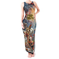 Personalised Aussie Christmas Kangaroo and Koala Tank Maxi Dress