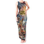 Personalised Aussie Christmas Kangaroo and Koala Tank Maxi Dress