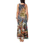 Personalised Aussie Christmas Kangaroo and Koala Tank Maxi Dress