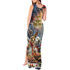 Personalised Aussie Christmas Kangaroo and Koala Tank Maxi Dress