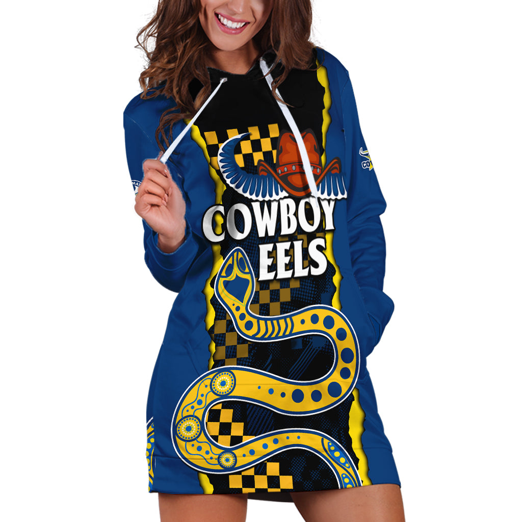 custom-text-and-number-nrl-combine-cowboys-and-parra-eels-hoodie-dress-sporty-style