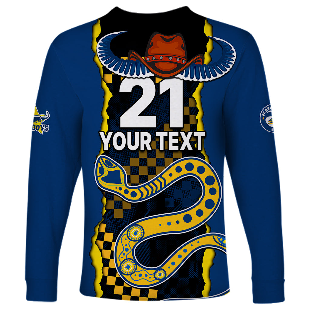custom-text-and-number-nrl-combine-cowboys-and-parra-eels-long-sleeve-shirt-sporty-style