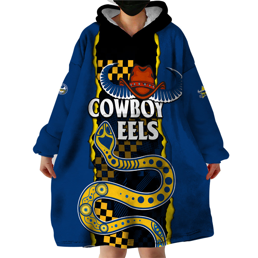 custom-text-and-number-nrl-combine-cowboys-and-parra-eels-wearable-blanket-hoodie-sporty-style