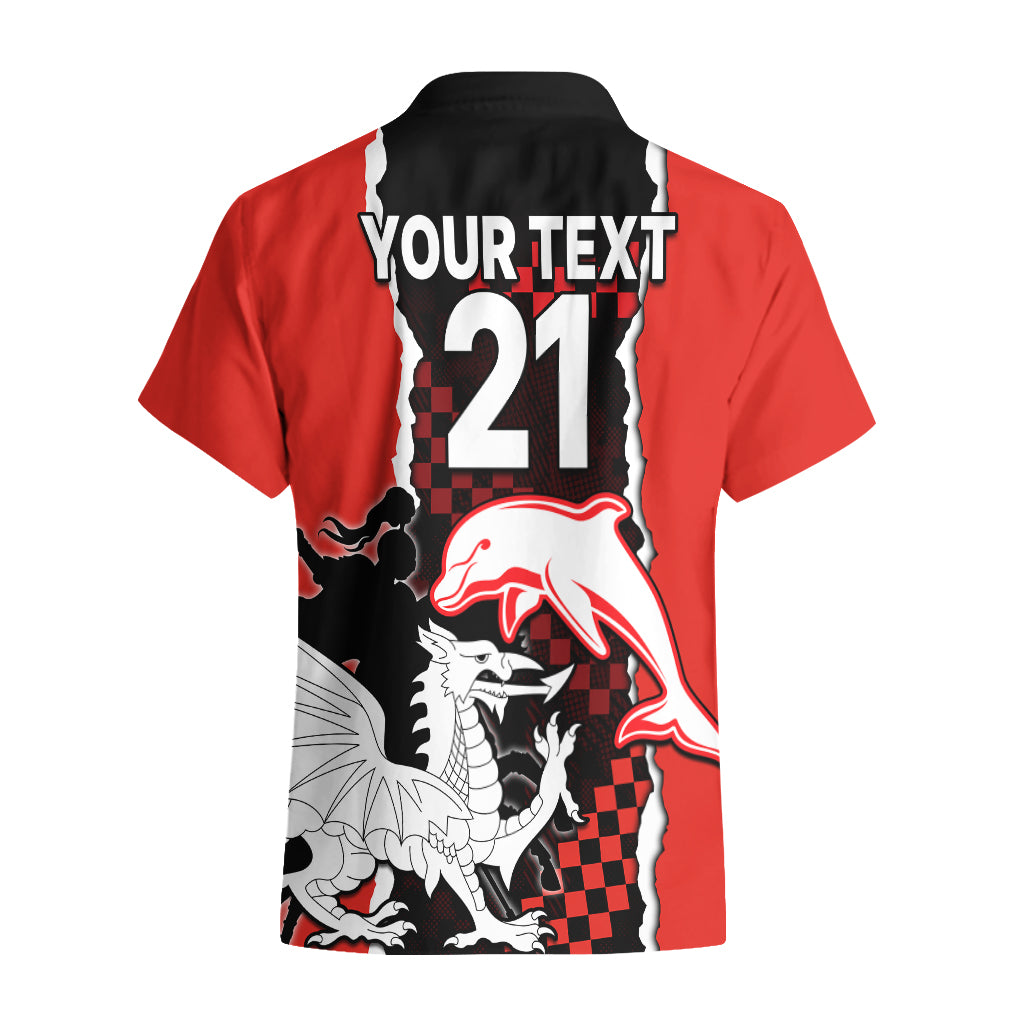 custom-text-and-number-nrl-combine-dolphins-and-dragons-hawaiian-shirt-sporty-style