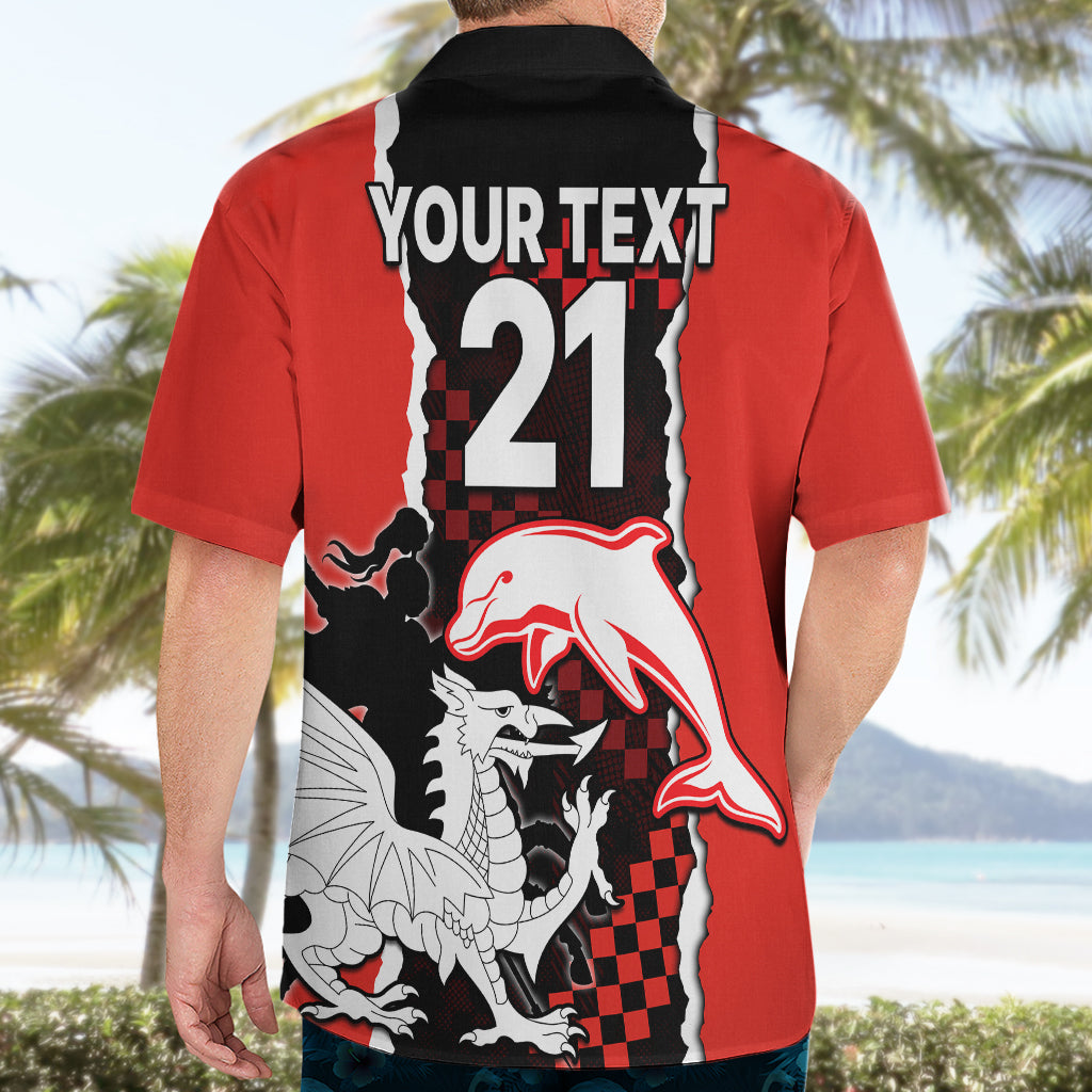 custom-text-and-number-nrl-combine-dolphins-and-dragons-hawaiian-shirt-sporty-style
