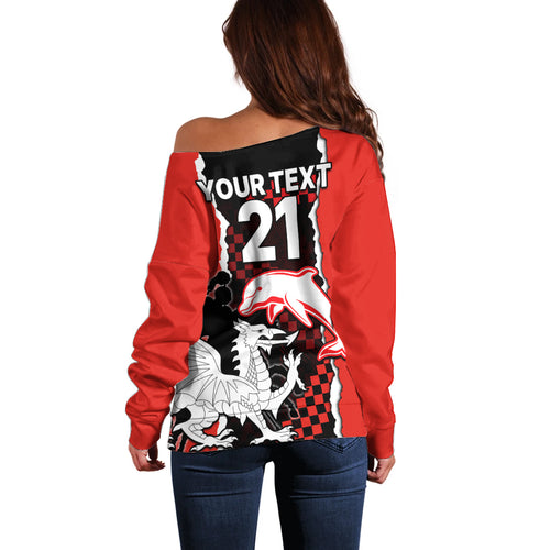 custom-text-and-number-nrl-combine-dolphins-and-dragons-off-shoulder-sweater-sporty-style