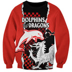 custom-text-and-number-nrl-combine-dolphins-and-dragons-sweatshirt-sporty-style