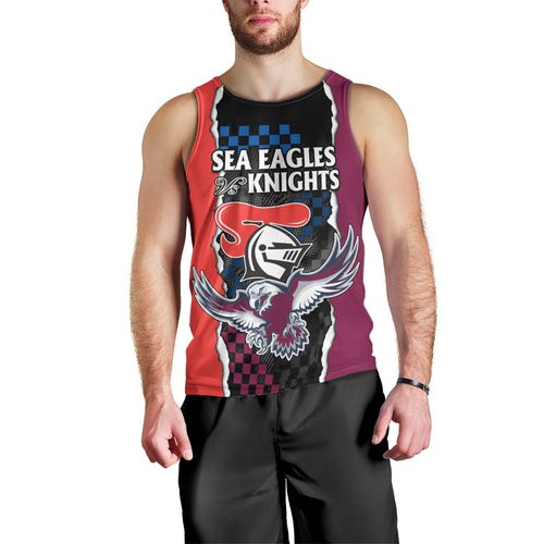 nrl-combine-knights-sea-eagles-men-tank-top-sporty-style