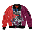 nrl-combine-knights-sea-eagles-sleeve-zip-bomber-jacket-sporty-style