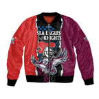 custom-text-and-number-nrl-combine-knights-sea-eagles-bomber-jacket-sporty-style