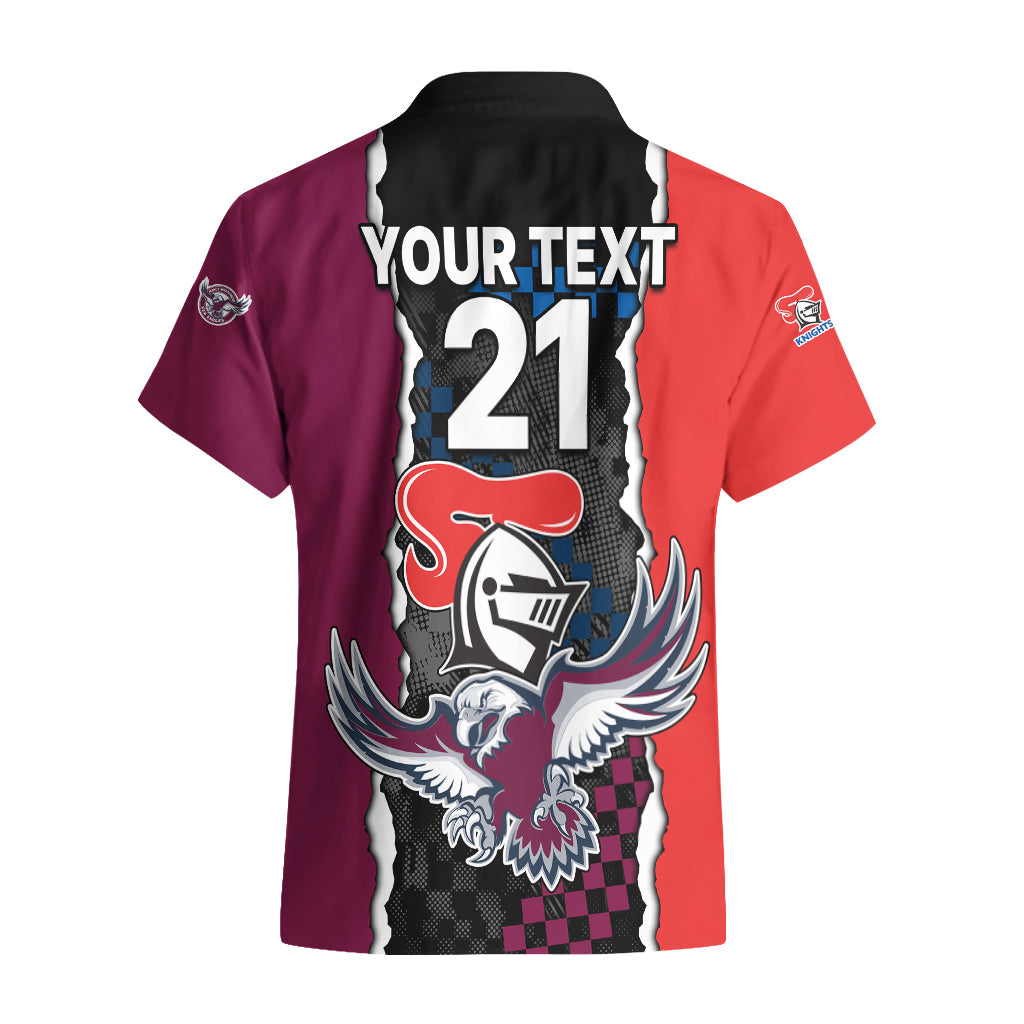 custom-text-and-number-nrl-combine-knights-sea-eagles-hawaiian-shirt-sporty-style