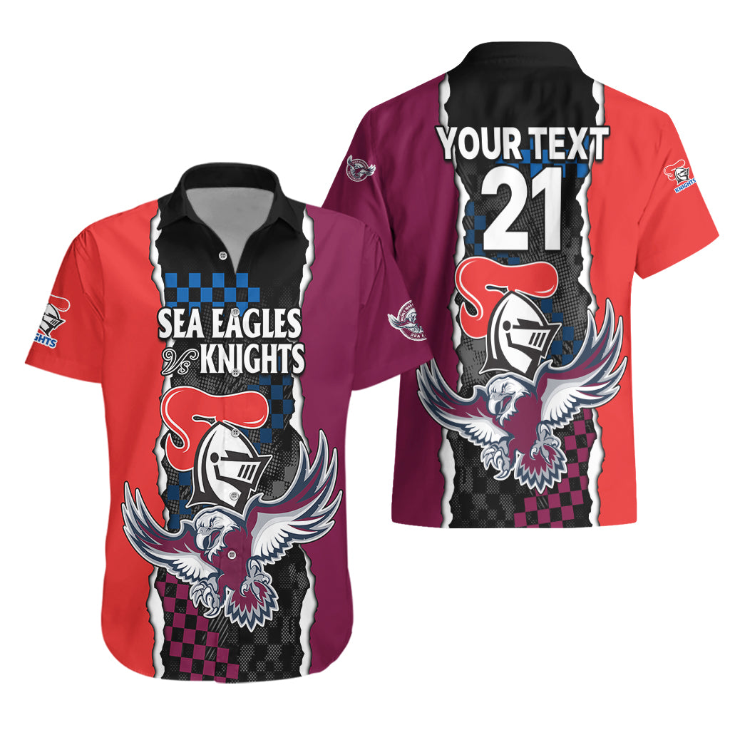 custom-text-and-number-nrl-combine-knights-sea-eagles-hawaiian-shirt-sporty-style
