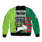 nrl-combine-rabbitohs-and-raiders-bomber-jacket-sporty-style
