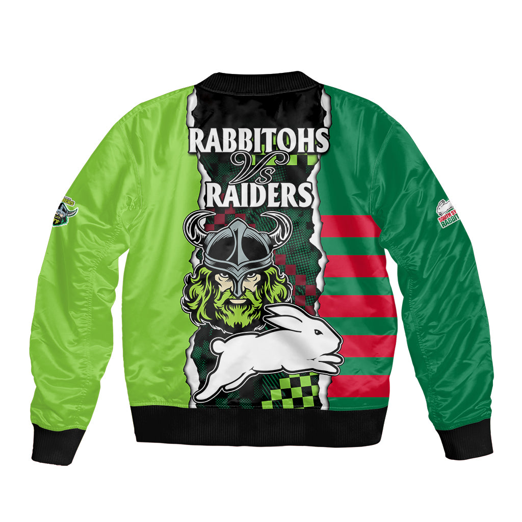 nrl-combine-rabbitohs-and-raiders-sleeve-zip-bomber-jacket-sporty-style