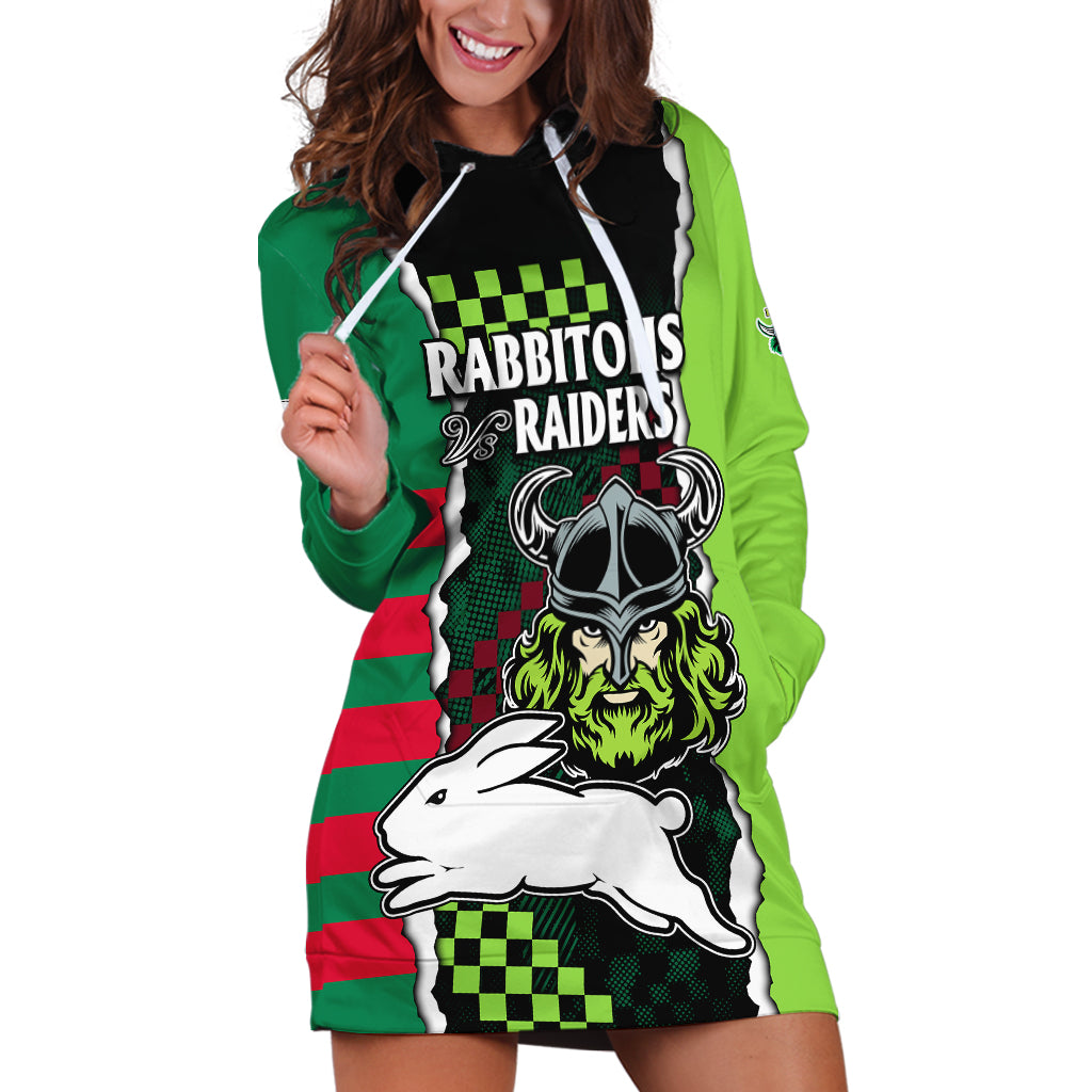 custom-text-and-number-nrl-combine-rabbitohs-and-raiders-hoodie-dress-sporty-style