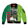 custom-text-and-number-nrl-combine-rabbitohs-and-raiders-sleeve-zip-bomber-jacket-sporty-style