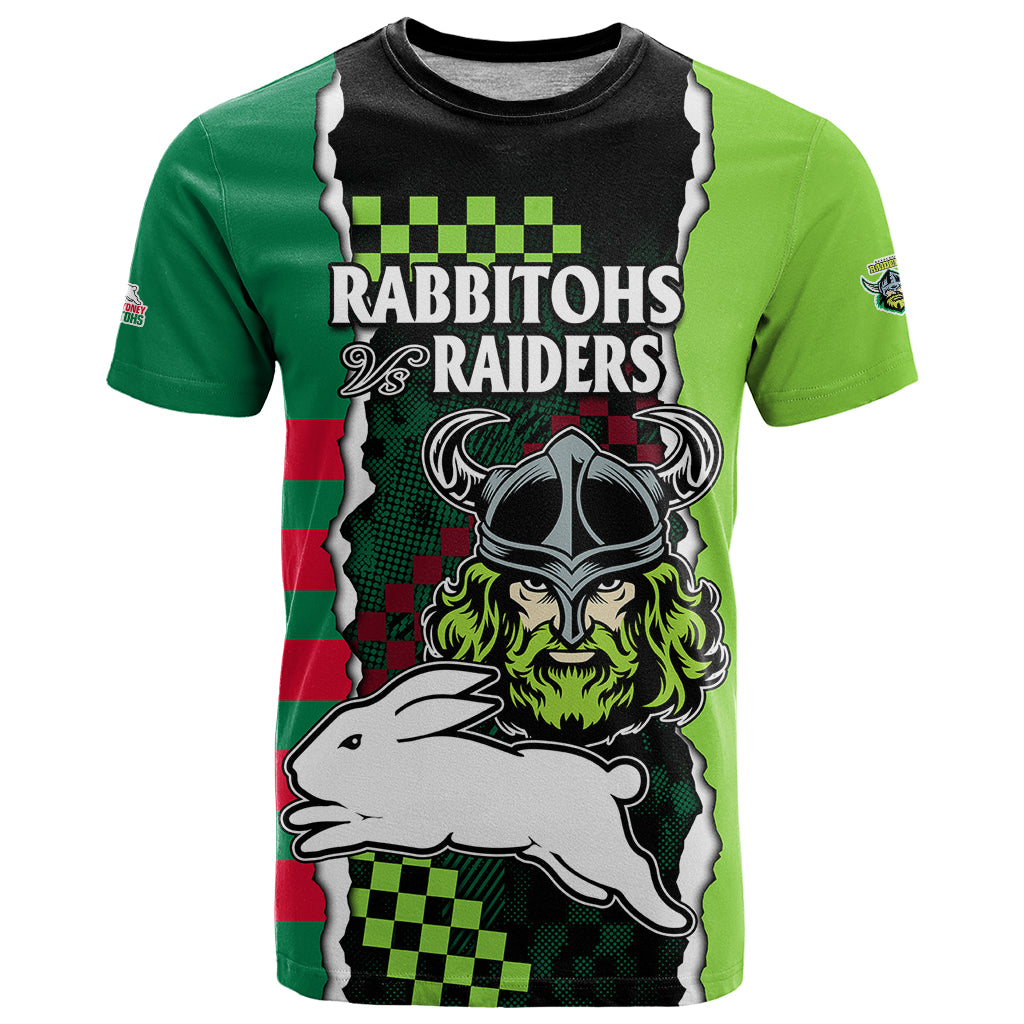 custom-text-and-number-nrl-combine-rabbitohs-and-raiders-t-shirt-sporty-style