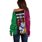 nrl-combine-warriors-and-broncos-off-shoulder-sweater-sporty-style