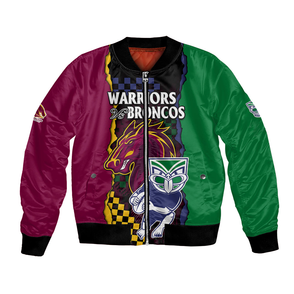 custom-text-and-number-nrl-combine-warriors-and-broncos-bomber-jacket-sporty-style