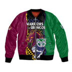 custom-text-and-number-nrl-combine-warriors-and-broncos-bomber-jacket-sporty-style