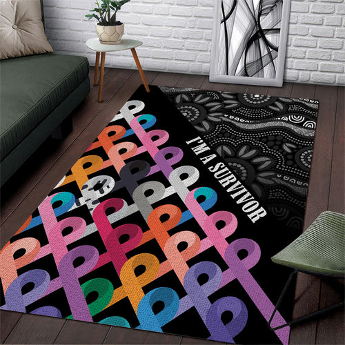 Australia Cancer Survivor Area Rug I’m A Survivor All Cancer