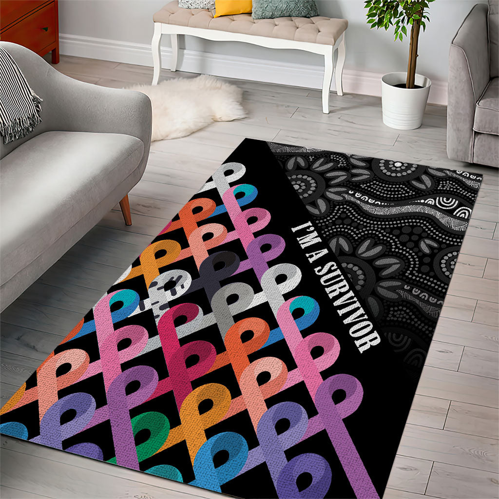 Australia Cancer Survivor Area Rug I’m A Survivor All Cancer